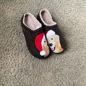 L.L. Bean Brown Dog Slippers